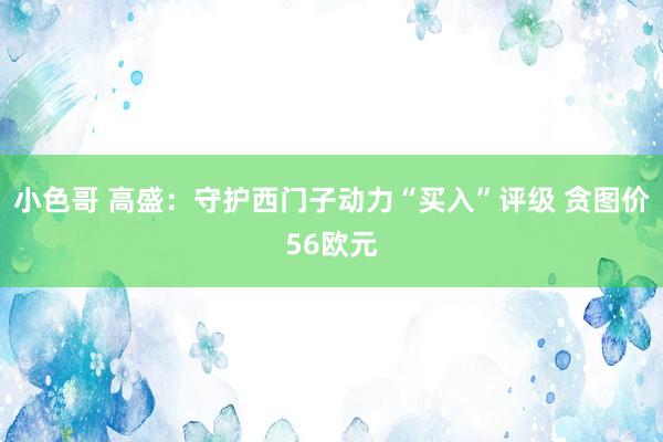 小色哥 高盛：守护西门子动力“买入”评级 贪图价56欧元